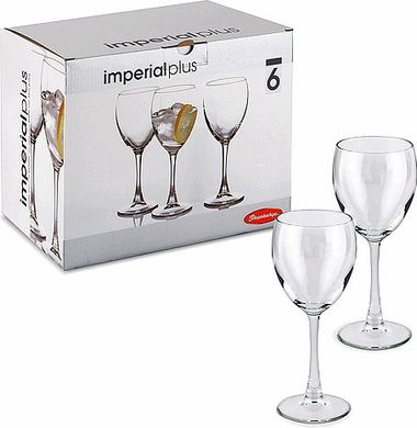 Набір келихів для вина Pasabahce Imperial Plus 44809-6 - 315 мл, 6 шт