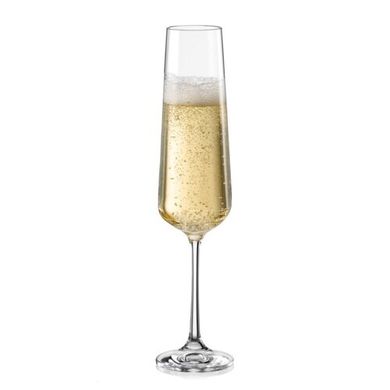 Набір келихів для шампанського Bohemia Sandra 40728/00000/200 - 200 мл, 6 штуки