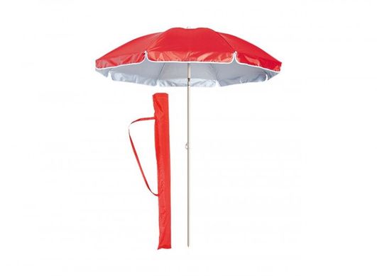 Раскладной туристический стол с зонтиком +4 стула для пикника, красный