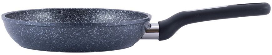 Сковорода с антипригарным покрытием черный мрамор из алюминия для индукции и газа Kamille KM-5385MR - 20см