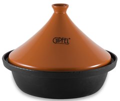 Таджин чугунный с керамической крышкой GIPFEL AMEY 1349 - 32см, оранжевый