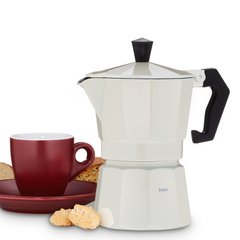 Кофеварка гейзерная Espresso/Moka KELA Italia (10550) - 150 мл, 3 чашки, бежевая