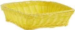 Корзина для хлеба квадратная ZELLER 18071 - 25х25x7 см, желтая