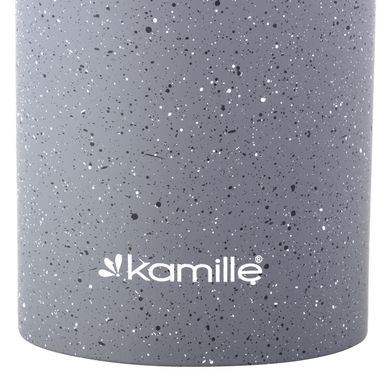 Підставка для ножів Kamille Сірий 18см KM-7604