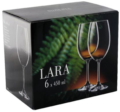 Набор бокалов для вина BOHEMIA Lara 40415/450 - 450 мл