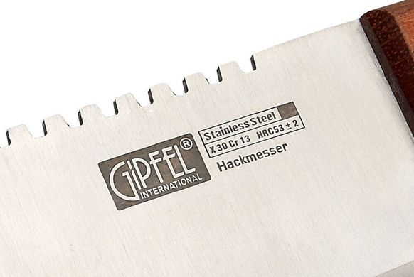 Топорик из нержавеющей стали с деревянной ручкой GIPFEL 6949 - 15 см