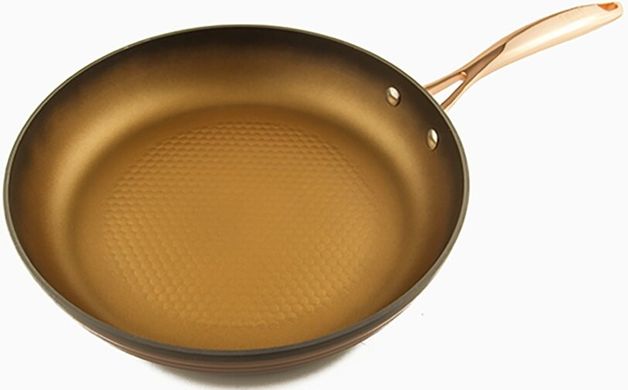 Сковорода з 2-двошаровим антипригарним покриттям та індукційним дном GIPFEL VERSAL GOLD 2717 - 26х5см