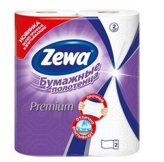 Бумажные полотенца Zewa Premium 2 слоя 2 рулона (7322540661705)