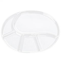 Тарелка для фондю керамическая KELA Vroni (67406) - 38х22х2,5 см белая