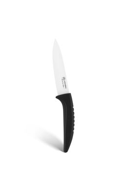 Набір керамічних ножів на прозорій підставці Edenberg EB-7751B - 6пр/чорні ручки