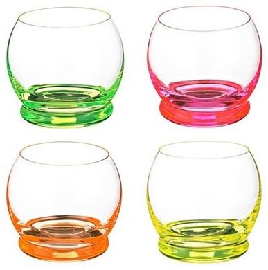 Набор стаканов Bohemia Crazy Neon 25250/D4904/390 (390 мл, 4 шт)