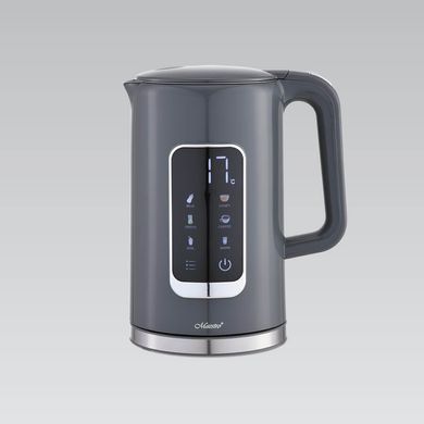 Електричний чайник з регулюванням температури Maestro MR-024-GREY - 1.7 л, 2200 Вт (сірий)