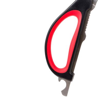 Ножиці кухонні у футлярі з нержавіючої сталі Bergner Bbq (BG-40750-MT) - 25 см, чорний з червоним