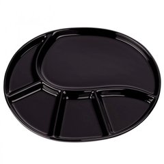 Тарелка для фондю керамическая KELA Vroni (67405) - 38х22х2,5 см черная