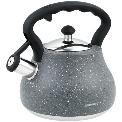 Чайник со свистком Klausberg 7447 KB - 2.7 л, серый