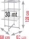 Сушка для білизни Meliconi Lock Tower 3 - 30 м (70310504102)