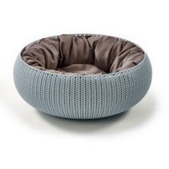 Кровать для кошки и собаки Curver Knit Pet 17202851 (бирюза)