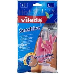 Перчатки Vileda Sensitive для деликатных работ, размер L (1 пара) (4003790006890)