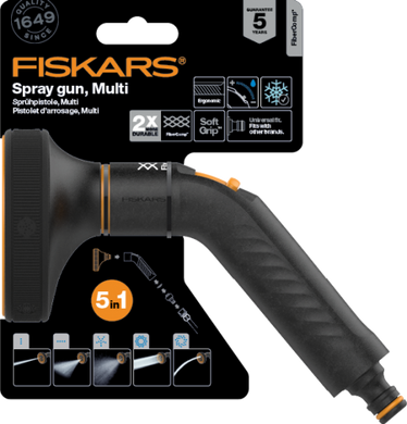 Пистолет-распылитель для полива регулируемый Fiskars FiberComp (1054783)