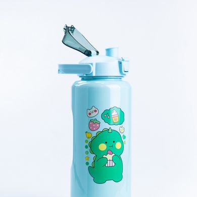 Бутылка для воды Дракоша набор 3в1 с дозатором 0.5л 0.9л 0.2л Мятный
