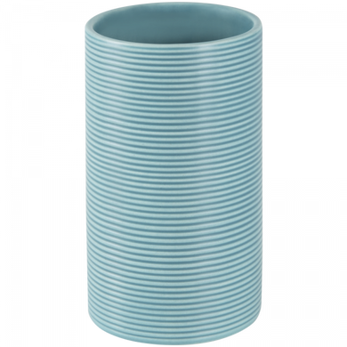 Стакан керамический Spirella TUBE-RIBBED 10.18509 - аква