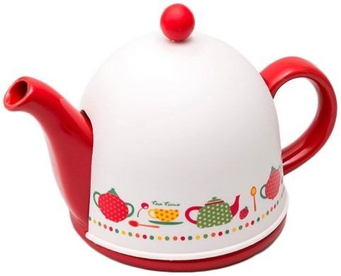 Заварювальний керамічний чайник GIPFEL PELANGI 3840 - 0.8 л (22х13, 5х11, 5см), Червоний