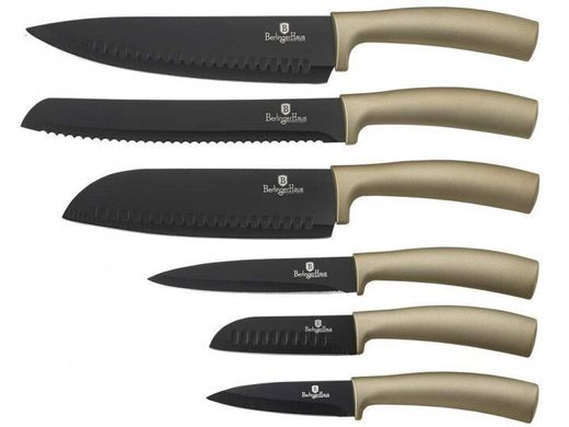 Набір ножів Berlinger Haus Metallic Line Carbon Edition BH-2393 - 6 предметів