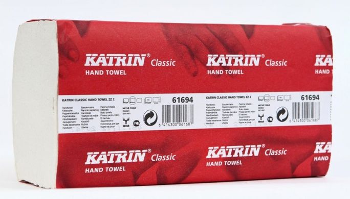 Диспенсер для листових паперових рушників Katrin 90168 - білий, максі.