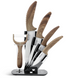 Набор керамических ножей Edenberg EB-7751W - 6пр/ручки под дерево