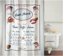 Шторка для ванної кімнати Spirella Crab Snack 17498, Різноцвіт