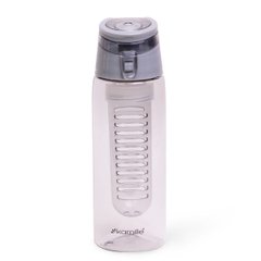 Спортивная бутылка для воды из пластика Kamille KM-2303SR - 660 мл, Серая