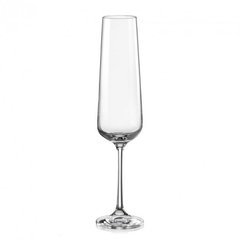 Набір бокалів для шампанського Bohemia Sandra 0656 (40728 200S M8700) - 6 штук, 200 мл