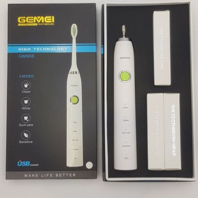 Электрическая зубная щетка с usb зарядкой Gemei GM-906