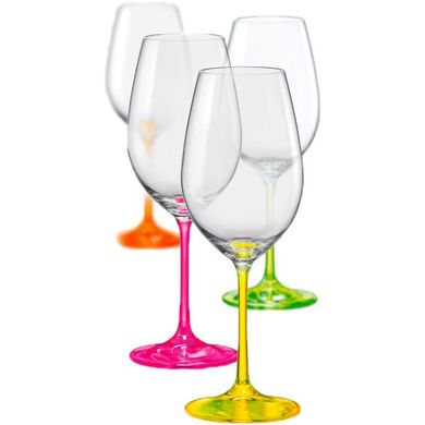 Набор бокалов для вина Bohemia Neon 40729/D4892/350 - 350 мл, 4 шт