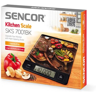 Весы кухонные SENCOR SKS 7000 WH - белый (с рисунком)