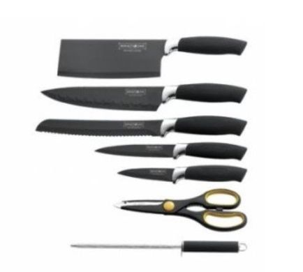 Набір ножів Royalty Line RL-BLK8-W black, Чорний