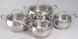Набор посуды со стеклянными крышками GIPFEL FORUM 1548 - 8 предметов