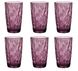 Набор стаканов Bormioli Rocco Diamond Rock Purple (350270M02321990/6) - 470 мл, 6 шт (розовый)