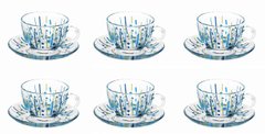 Набор чашек для чая с блюдцами Pasabahce Basic 97948-BAM - 215 мл, 12 пр