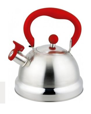Чайник со свистком Con Brio CB-411 - красный, 2,7 л