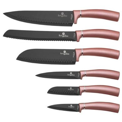 Набор ножей Berlinger Haus Metallic Line Rose Gold Edition BH-2543 - 6 предметов
