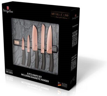 Набір ножів Berlinger Haus Metallic Line Rose Gold Edition BH-2614 - 6 предметів