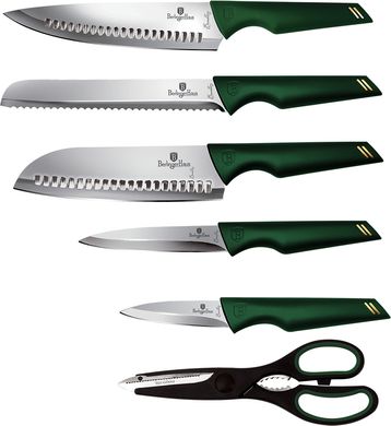 Набор ножей с подставкой Berlinger Haus Emerald Collection BH-2794 - 7 предметов