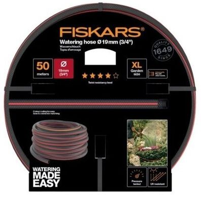 Шланг для поливу Fiskars Q4 (1027111) - 50 м, 3/4", 19 мм