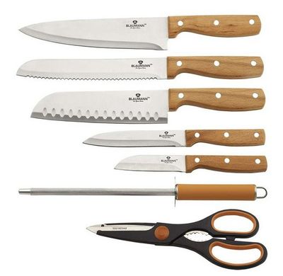 Набор ножей Blaumann BL-5038 - 8 пр, Коричневый