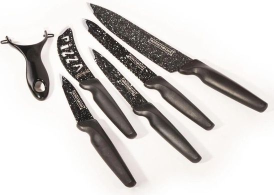 Набір ножів з антибактеріальним покриттям Royalty Line RL-MB5N - 6 пр.