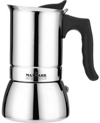 Кофеварка гейзерная Maxmark MK-S104 - на 4 чашки, 240 мл