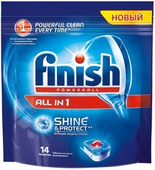 Таблетки для посудомоечных машин FINISH All in 1 14 шт (8690570518245)