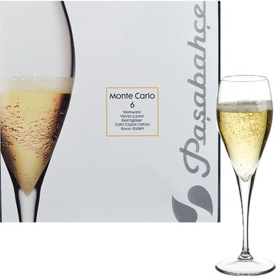 Набор бокалов для шампанского Pasabahce Monte carlo 440157 - 225 мл, 6 шт