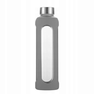 Пляшка для води скляна в силіконовому чохлі Kamille KM-9024 - 550 мл